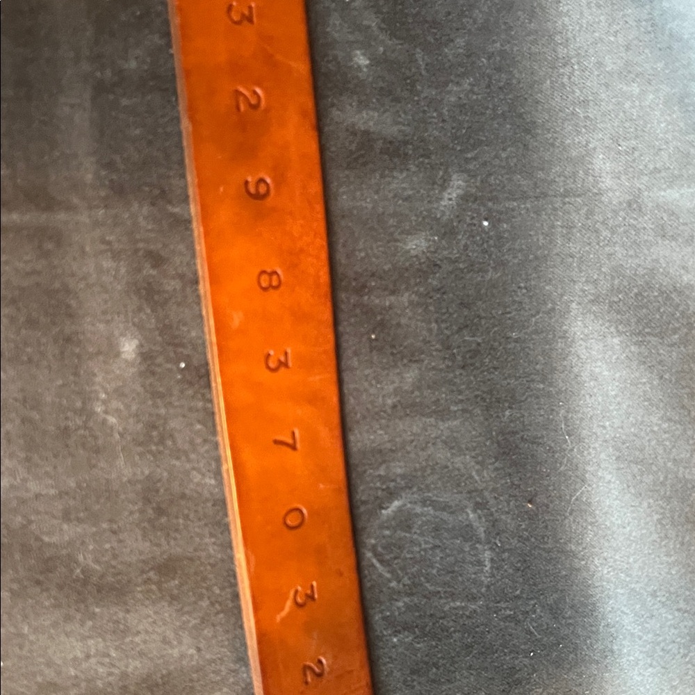 rag & bone Tan Leather Belt with Silver Buckle - Picture 6 of 9